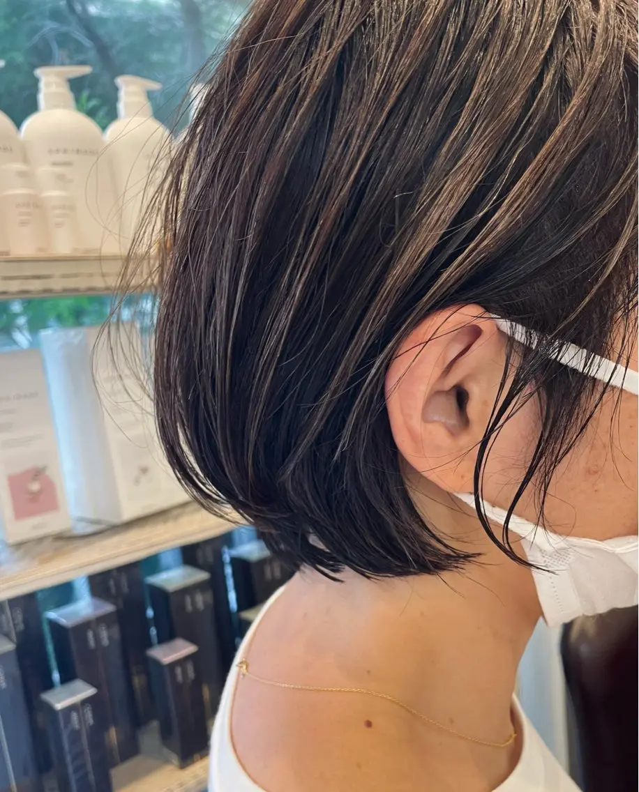 ショート カラー ヘアカラー トリートメント 村上 滉弥のヘアスタイル