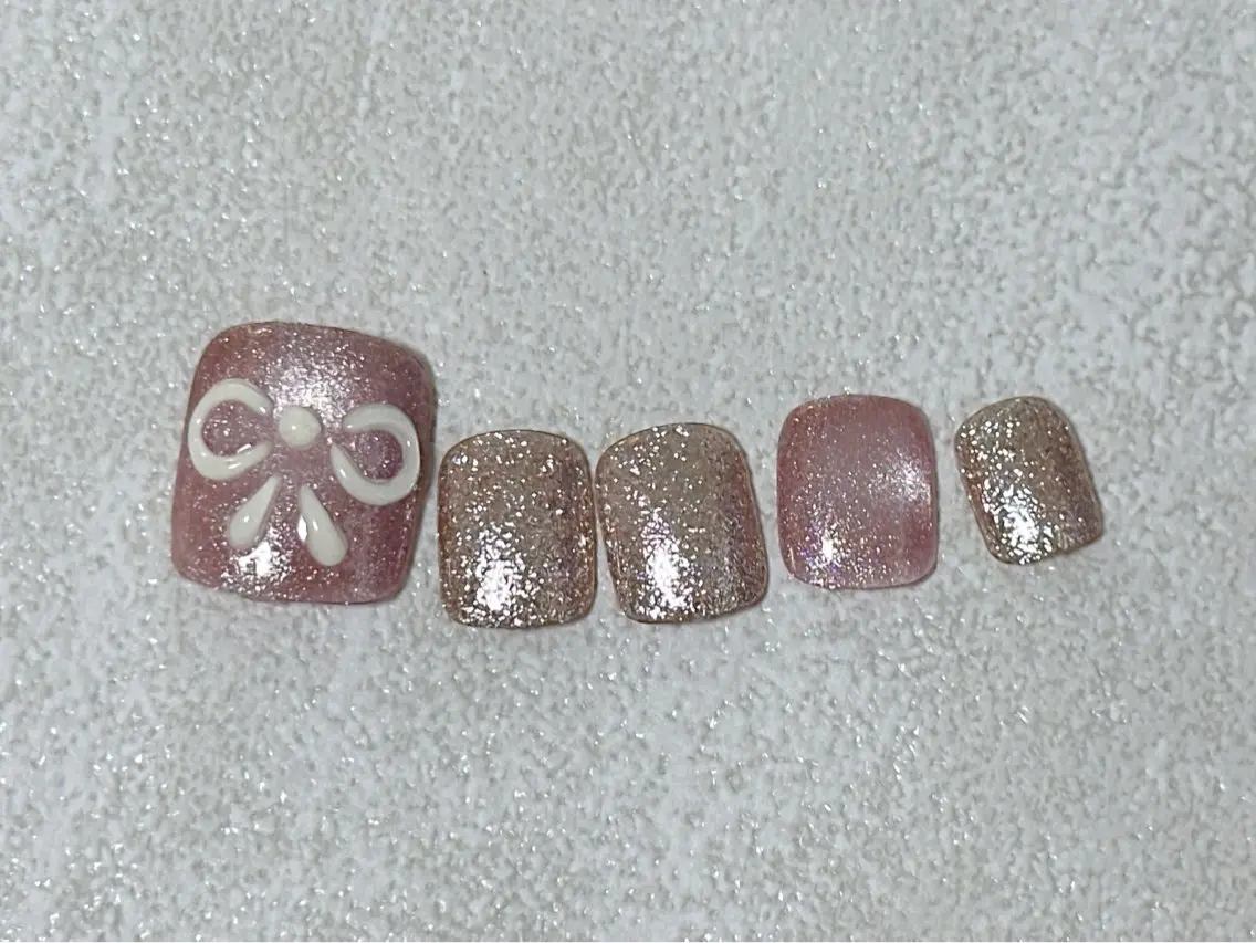ネイル フットネイル ジェルネイル パラジェル 夏ネイル フットネイル kiki nail &brow二子玉川のネイルデザイン