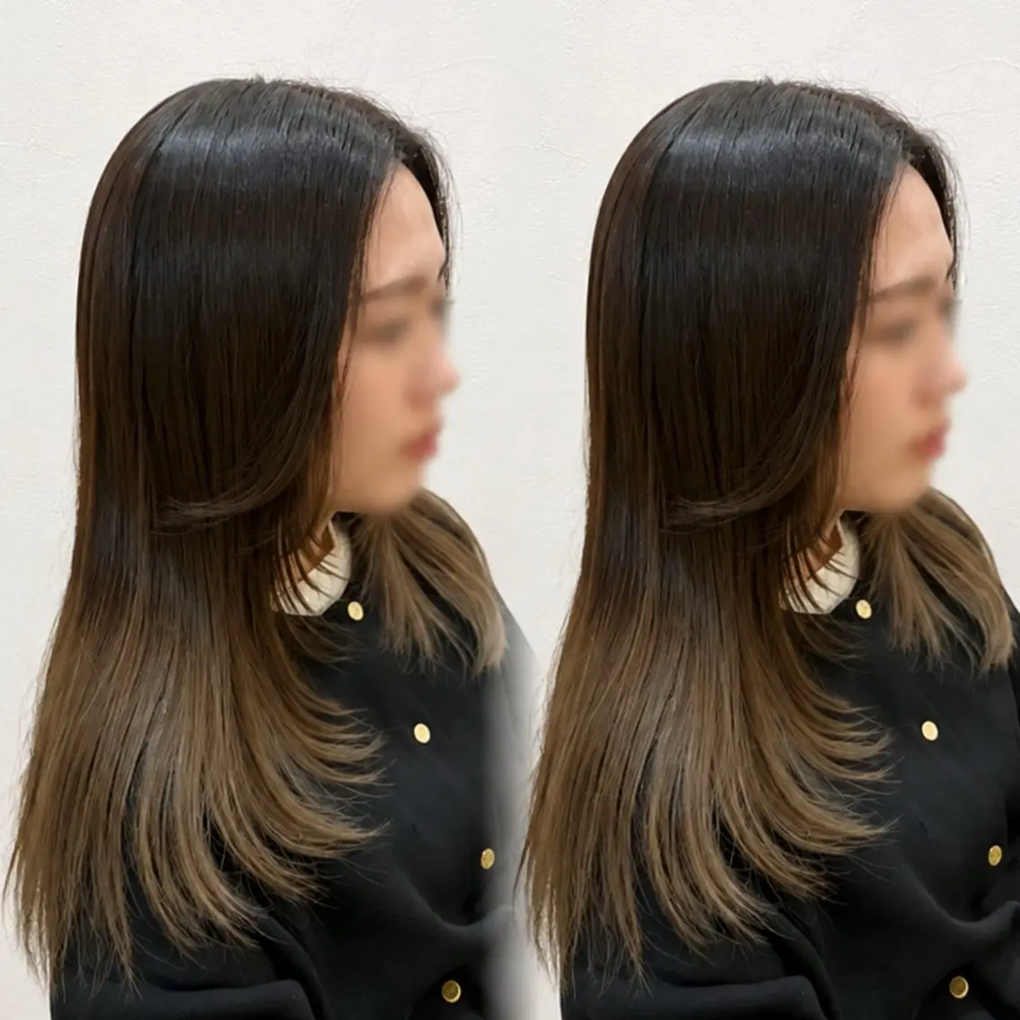 ロング 顔まわりレイヤー 顔周りカット レイヤーカット tophair大元 jasmin ✨️のヘアスタイル