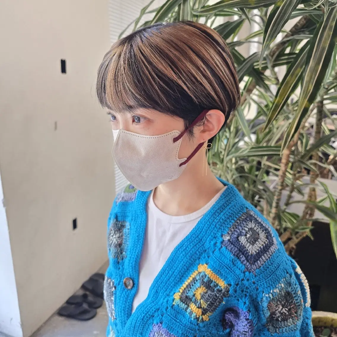 ショート カラー ハヤシ マユ ✂ 府中美容室のヘアスタイル