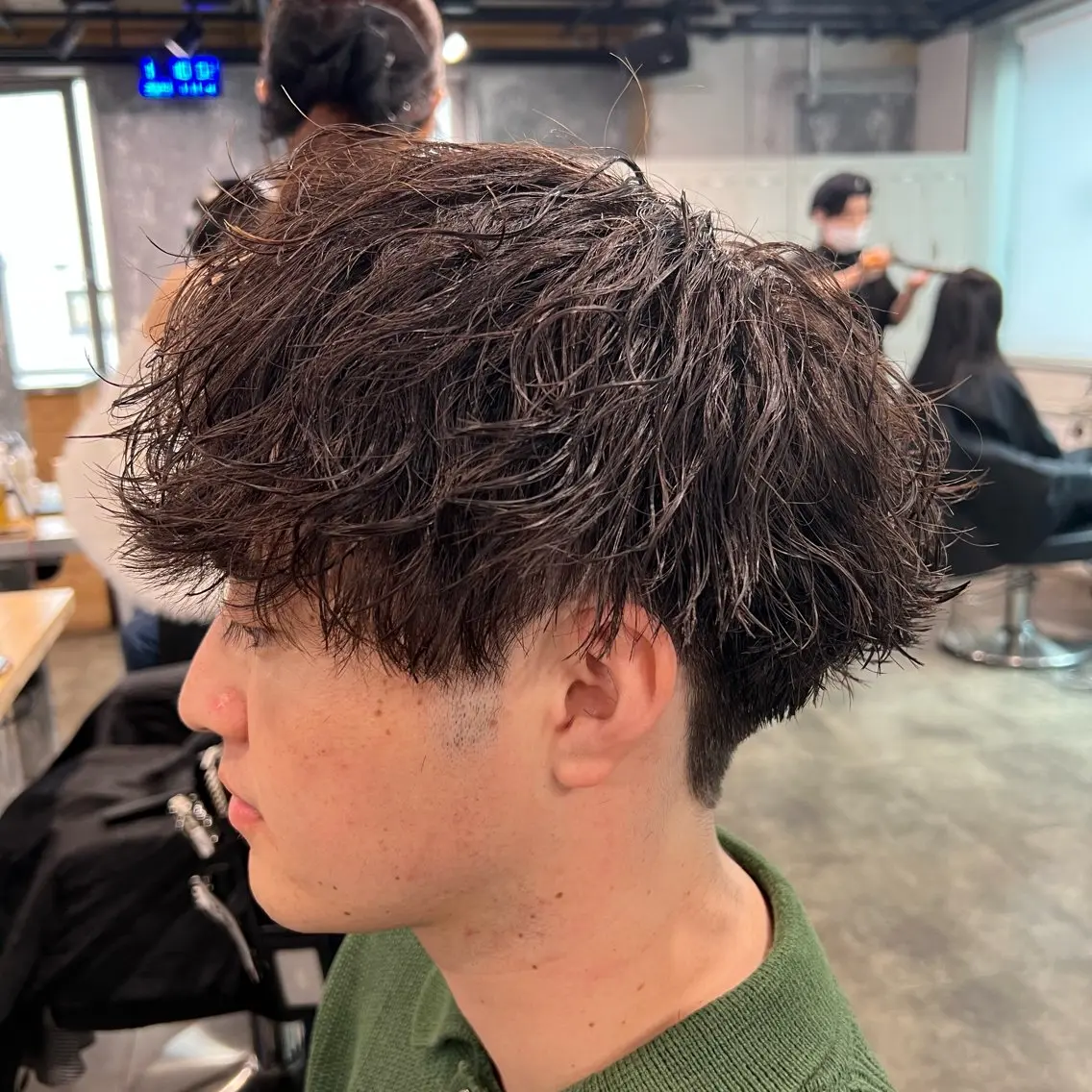 ショート カラー パーマ ヘアアレンジ メンズ キッズ アップバング センターパート メンズハイライト マッシュ メンズパーマ 🔷横浜1のパーマ 職人🔷将太郎のヘアスタイル