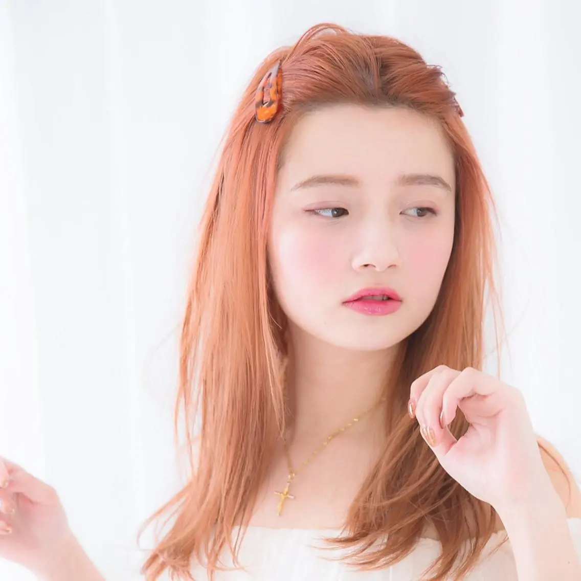ロング カラー 韓国風カラー 韓国風ヘア カット ヘアカラー トリートメント ヘアケア特化型サロン newi 京橋のヘアスタイル