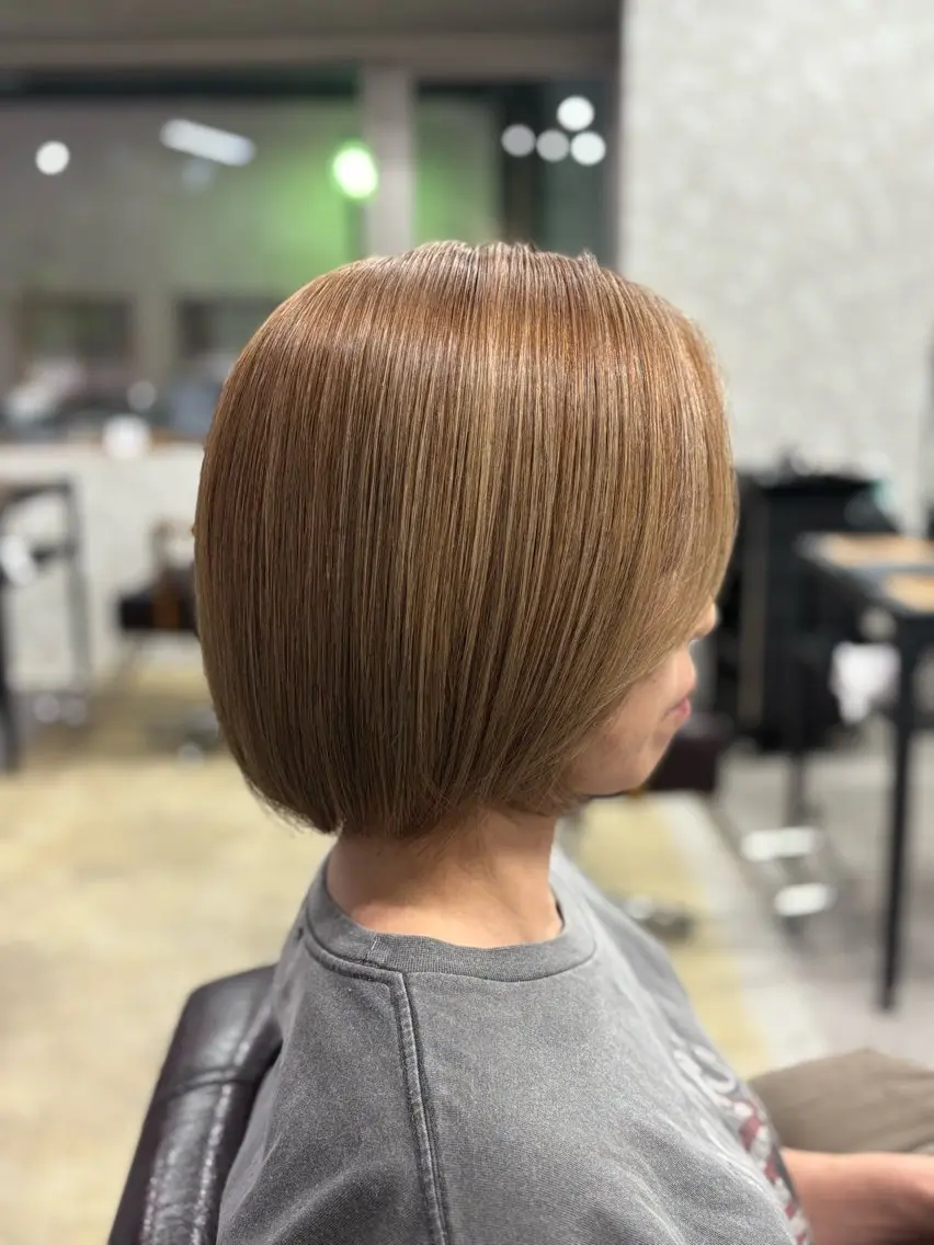 ショート ヘアカラー トリートメント GO GOOD.髪質 改善艶カラー小宮拓海のヘアスタイル