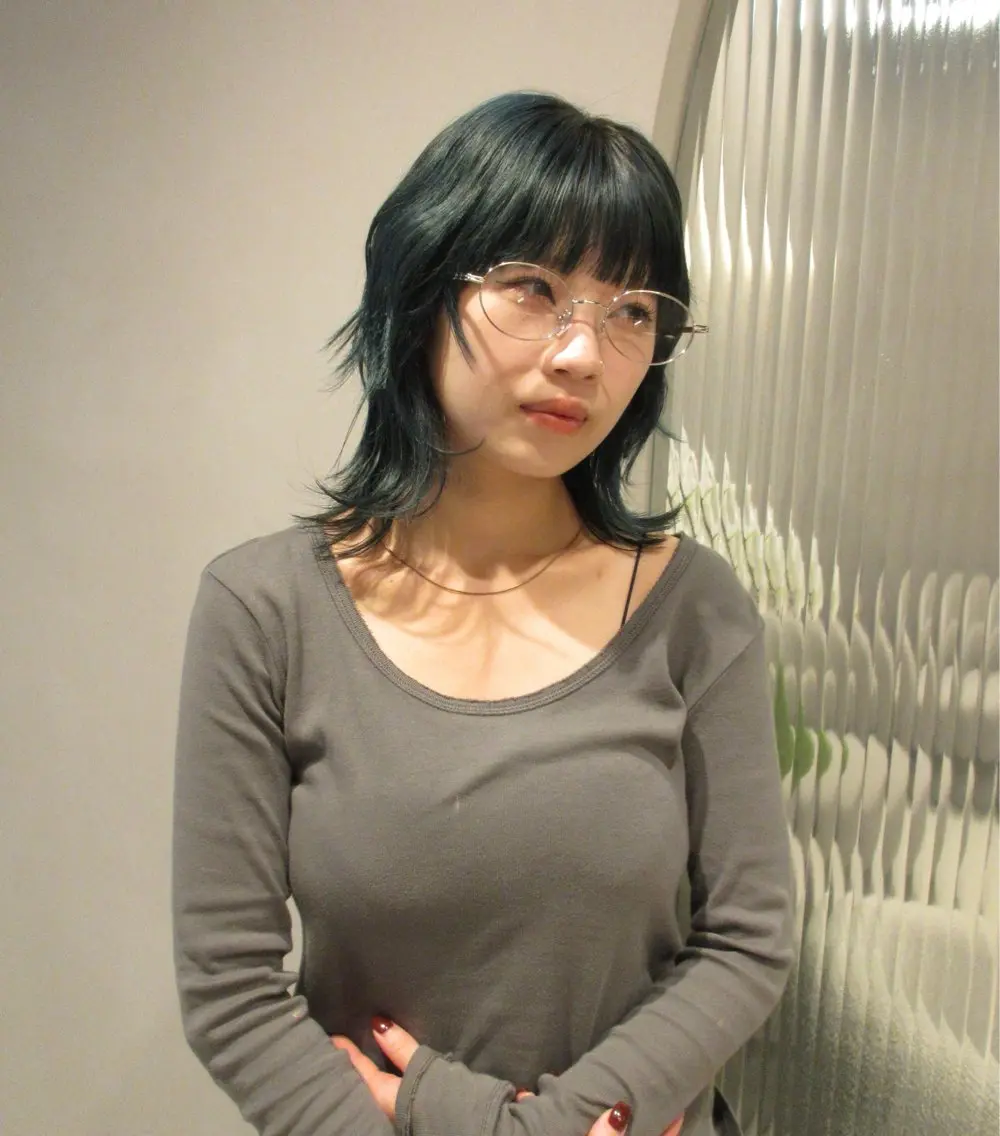 ミディアム カット ヘアカラー トリートメント 艶カラー/髪質改善 kyoka🫧のヘアスタイル