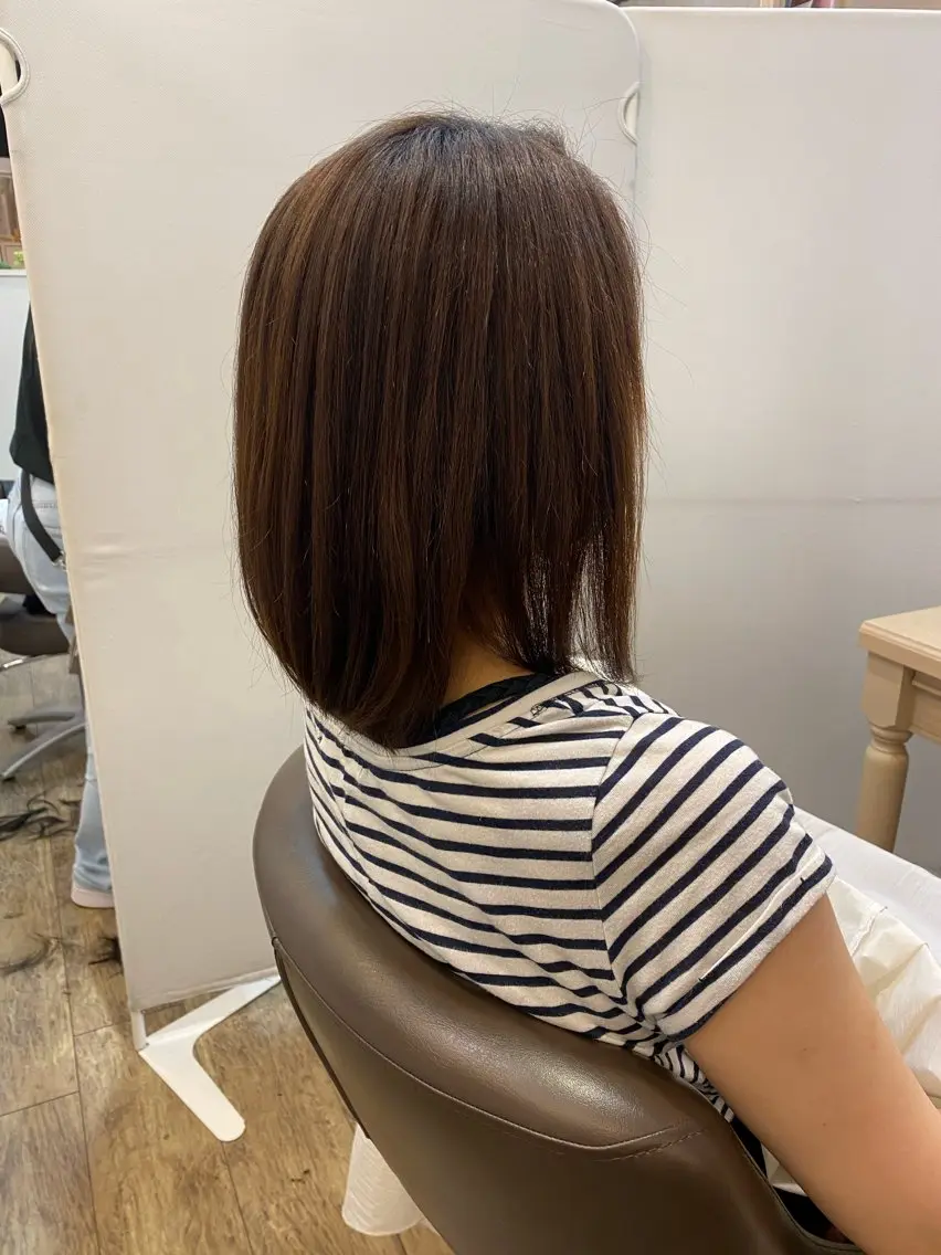 ショート ボブ 長嶋 花梨のヘアスタイル