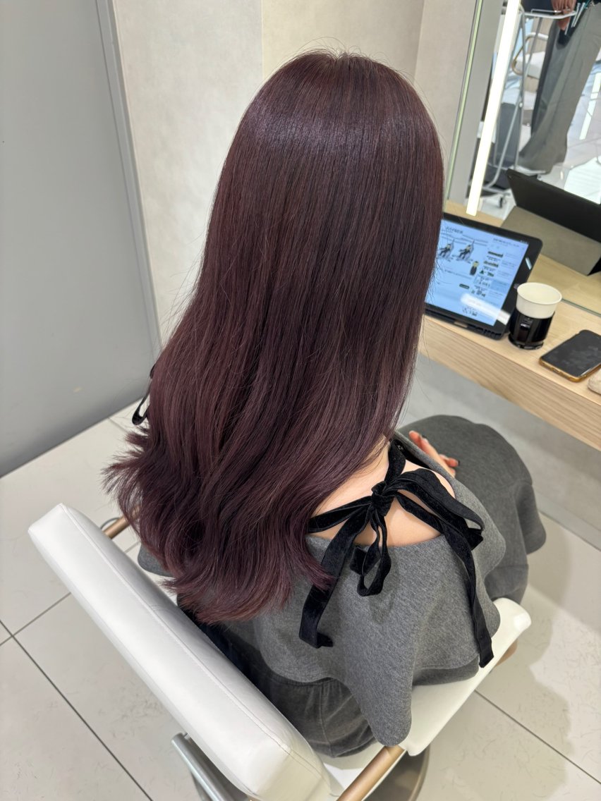 ロング ヘアカラー 韓国透明感カラー🌀 yuukiのヘアスタイル