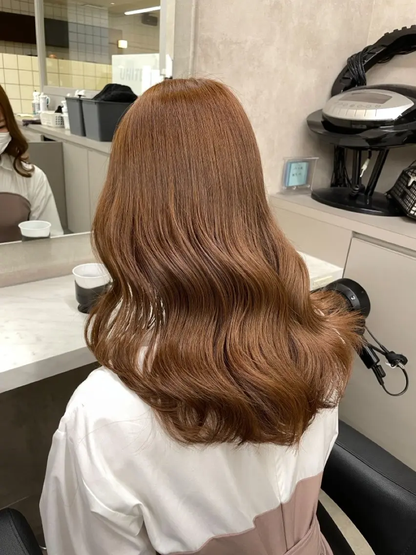 ロング カラー ベージュカラー ブリーチ ブラウンカラー 透明感カラー ブリーチなしカラー ヘアカラー トリートメント 🤍MAYUKA🤍 レイヤー/ブラウンのヘアスタイル