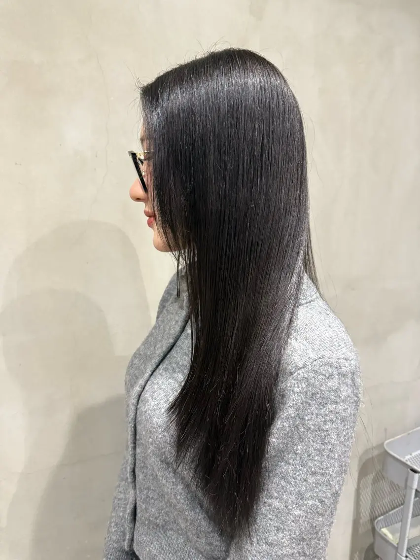 【👑人気No.2‼️】火、水、木曜日。透明感カラー+質感再整トリートメント¥19500→¥4870🦄✨の写真