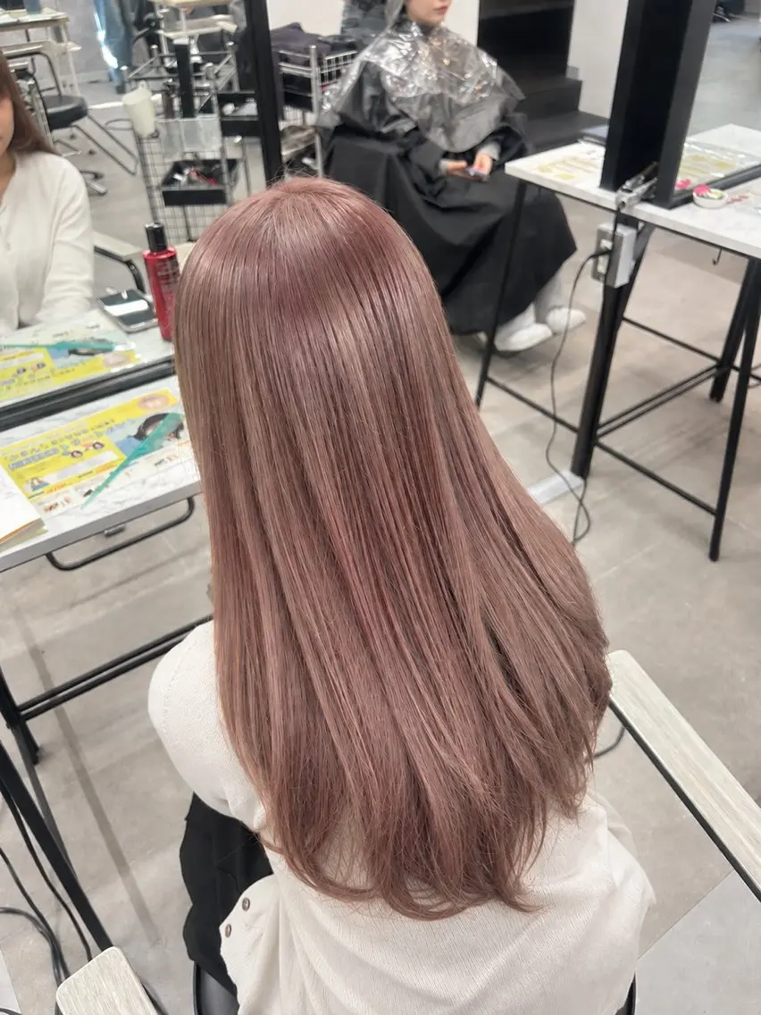 ロング カラー ヘアカラー 🪞髪質改善カラー 🪞ちひろのヘアスタイル