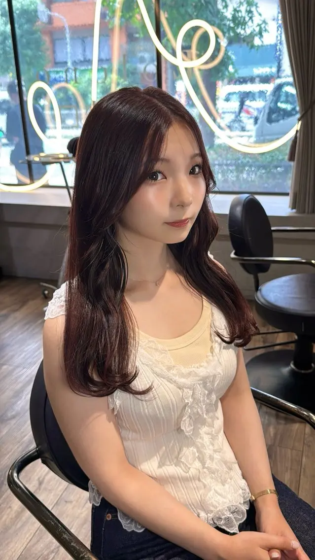 セミロング カット ヘアカラー 【天満で1番の艶髪】 髪質改善🌹釣本竜哉のヘアスタイル