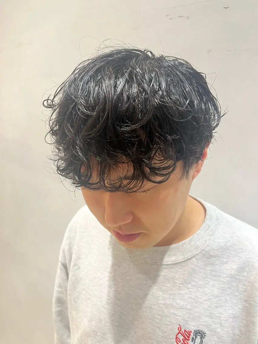 パーマ メンズ メンズパーマ ニュアンスパーマ 🟦メンズ特化🟦 たかしま　あさひのヘアスタイル