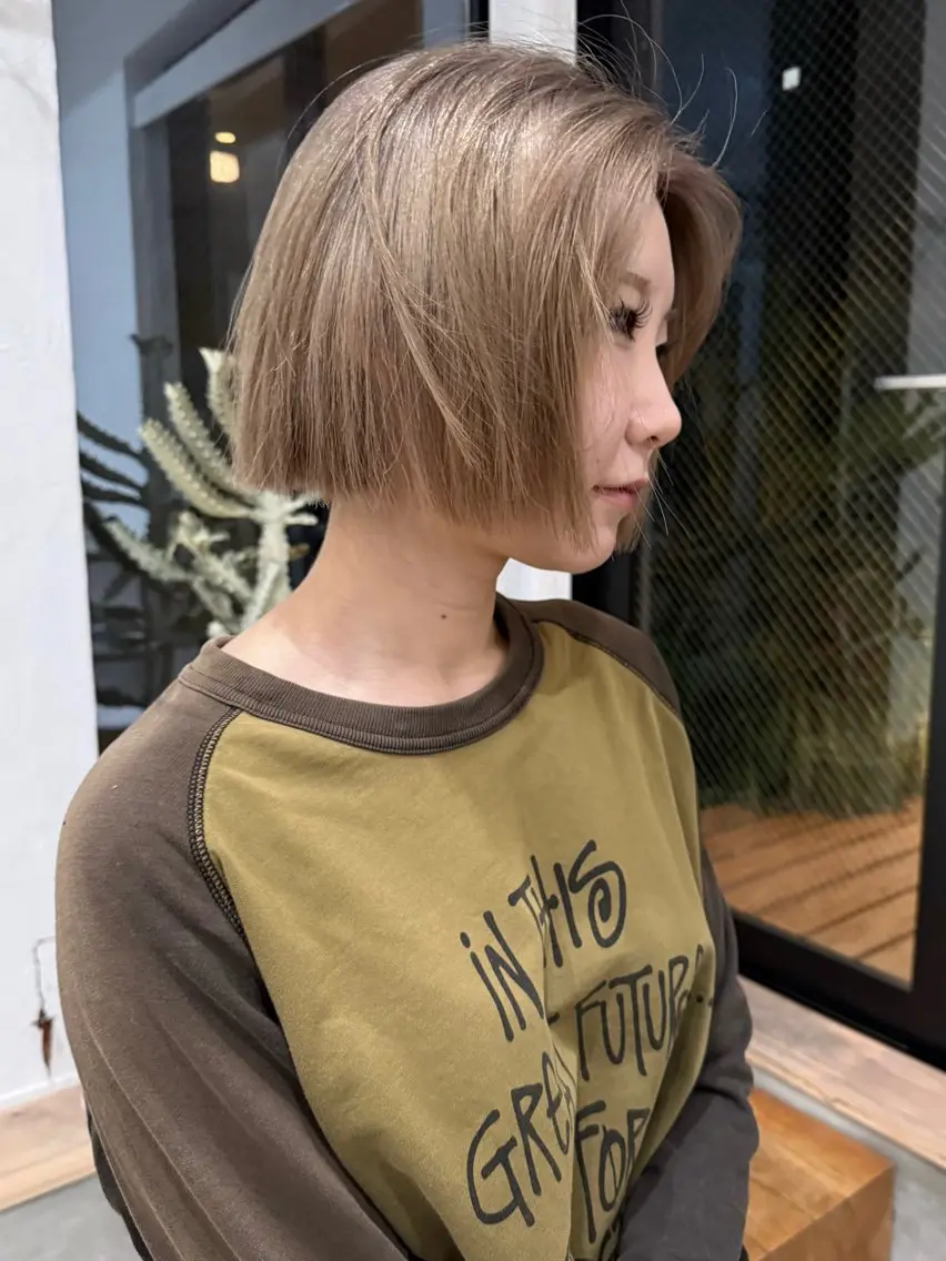 🧡似合わせカット+ブリーチカラー+4stepトリートメント🧡(ショート・メンズ不可)の写真