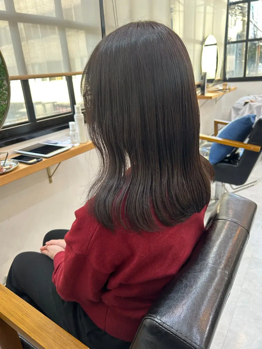 セミロング カラー カット ヘアカラー CARICIA 白木 由里加/新栄のヘアスタイル