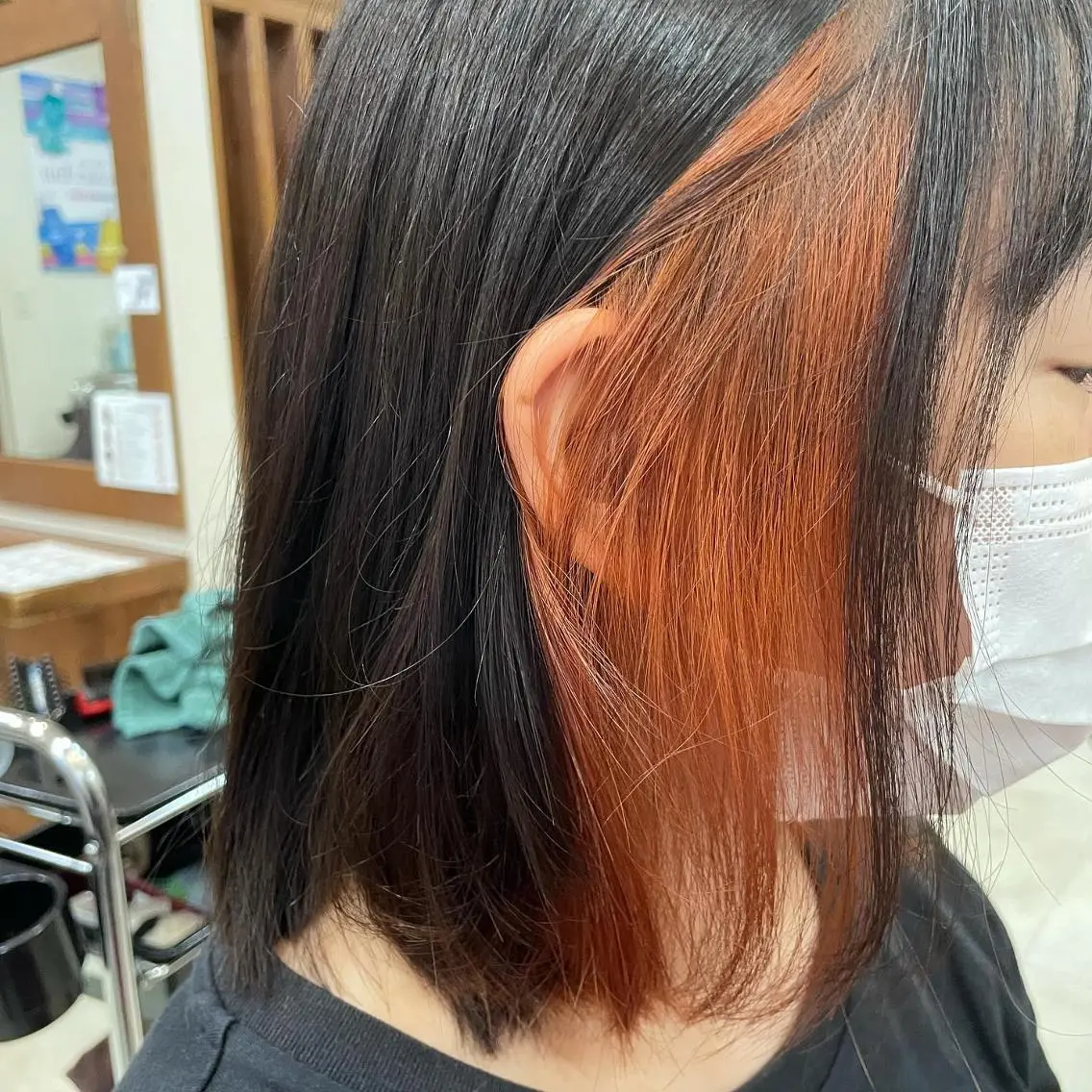 ショート カラー ハイライトカラー インナーカラー ハイライト 髪質改善 縮毛矯正 justbeauty CiNQのヘアスタイル