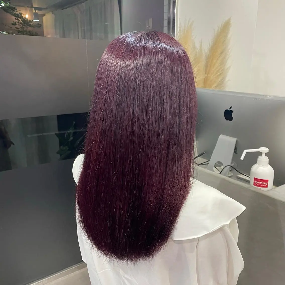 ロング カラー ラベンダーカラー ラベンダーピンク ピンクカラー monami 山本華菜のヘアスタイル