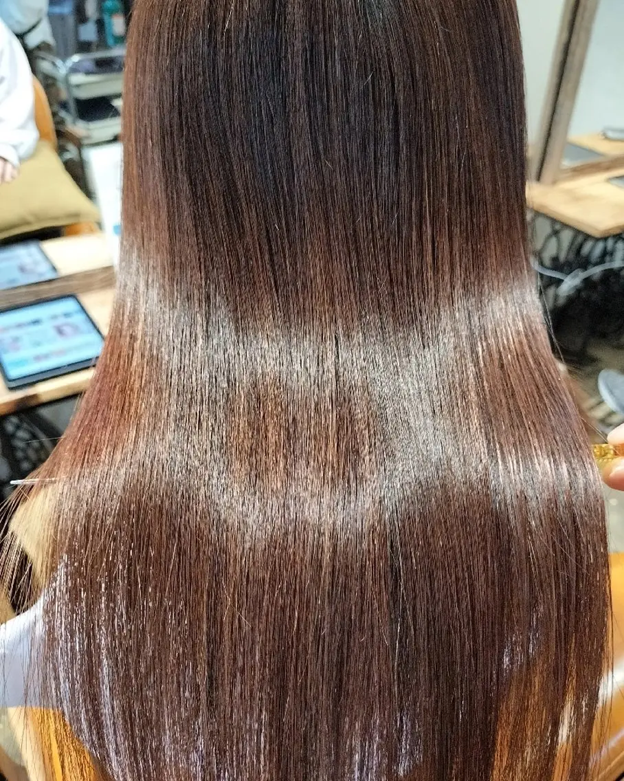 ロング 髪質改善 ヘアカラー トリートメント 髪質改善支持率トップ 谷内◎のヘアスタイル