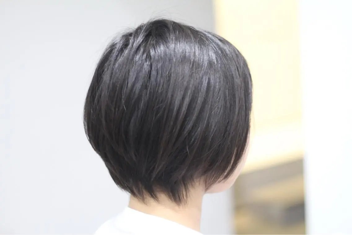 ショート カラー パーマ ショートボブ ボブ ショートヘア 矢島 真樹のヘアスタイル