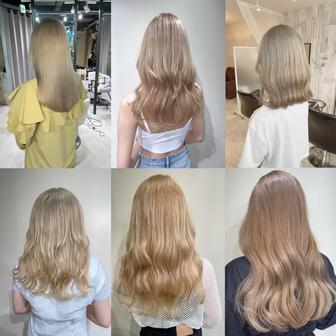 ロング カラー ヘアカラー 渋谷🤍ブリーチ エクステ🤍アミルのヘアスタイル