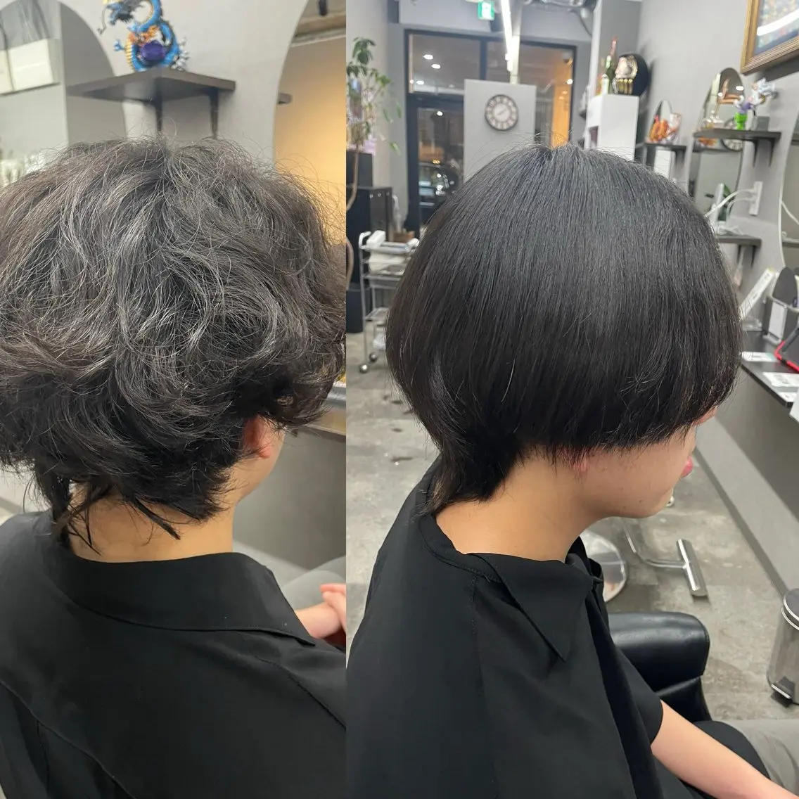 ショート パーマ 縮毛矯正 🌻ミラクル美容師 🌻✨クッポ✨のヘアスタイル