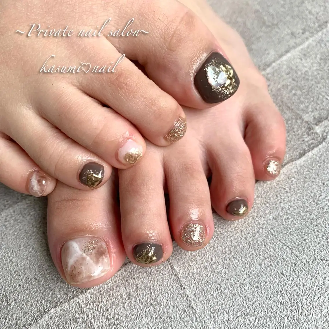 ネイル アートネイル ラメ(グリッター) マグネットネイル ミラーネイル ニュアンスネイル KASUMI♡ Nailのネイルデザイン