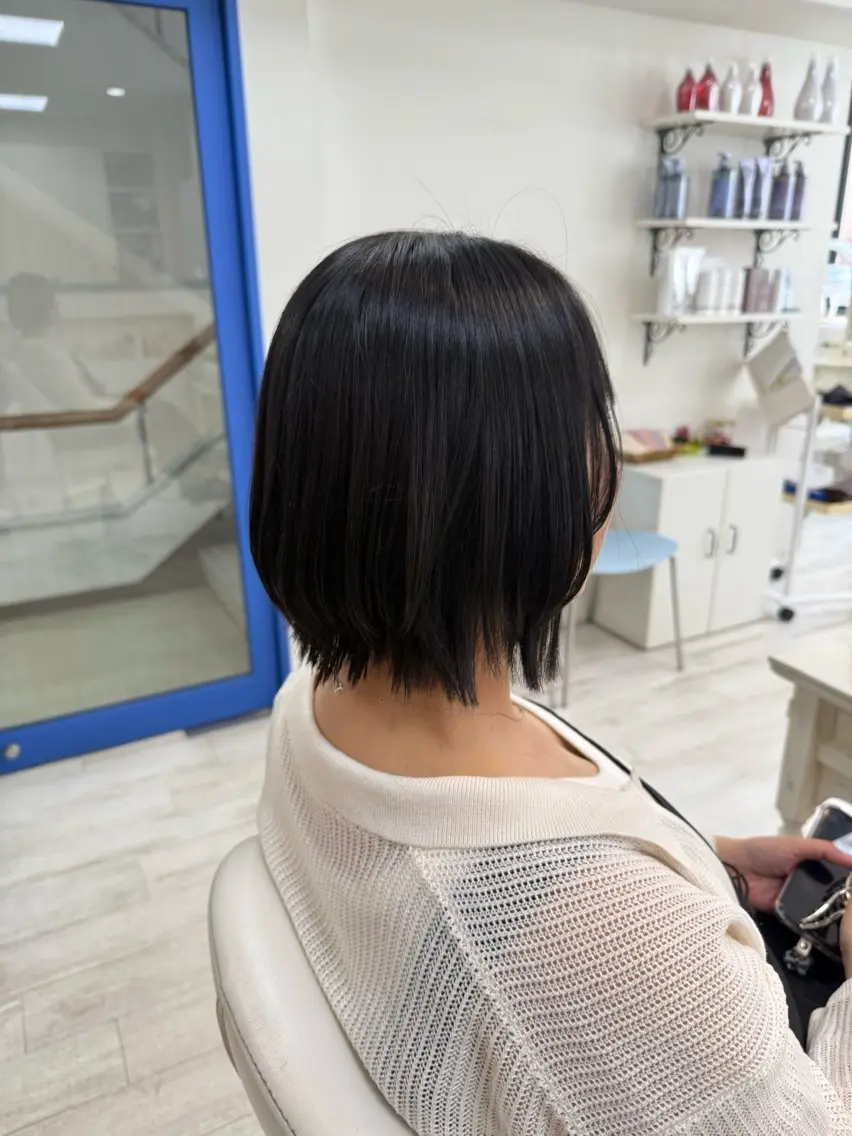 ショート カット 縮毛矯正 トリートメント 新籾 尚哉のヘアスタイル