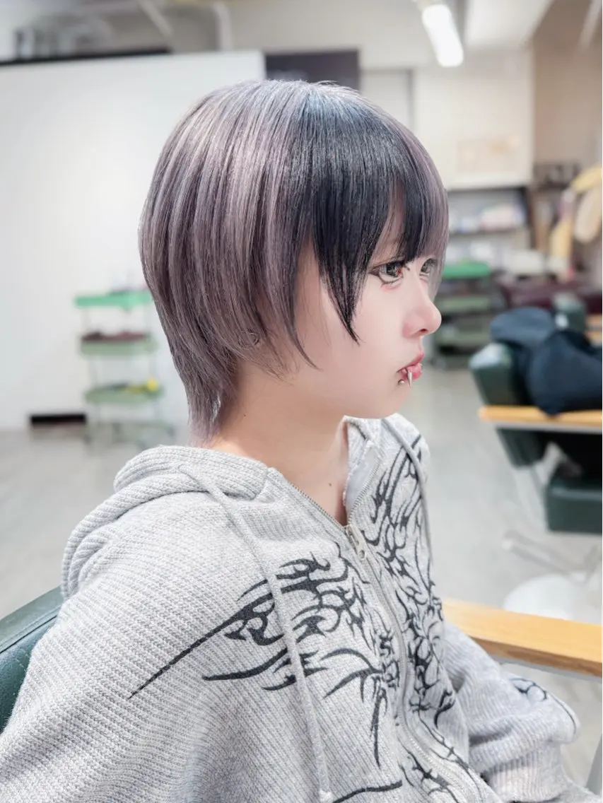 ショート ショート/ボブ ハイトーン❤️原航平のヘアスタイル