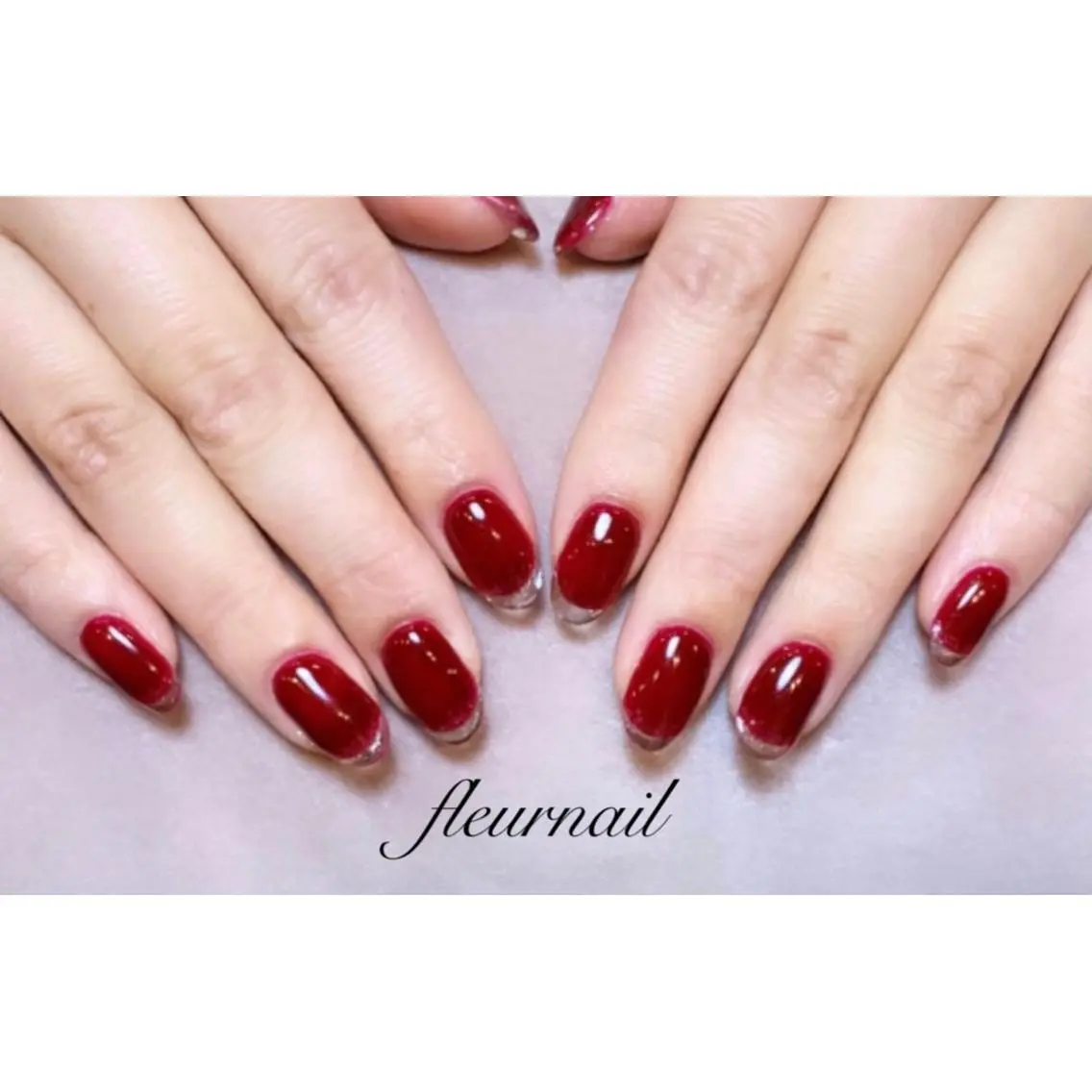 ネイル クリアネイル フレンチネイル ハンドネイル fleurnail miuraのネイルデザイン