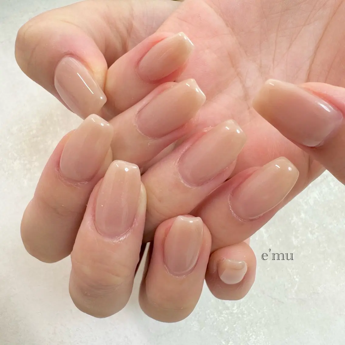 ネイル ワンカラーネイル ハンドネイル nail salon e'mu💐のネイルデザイン