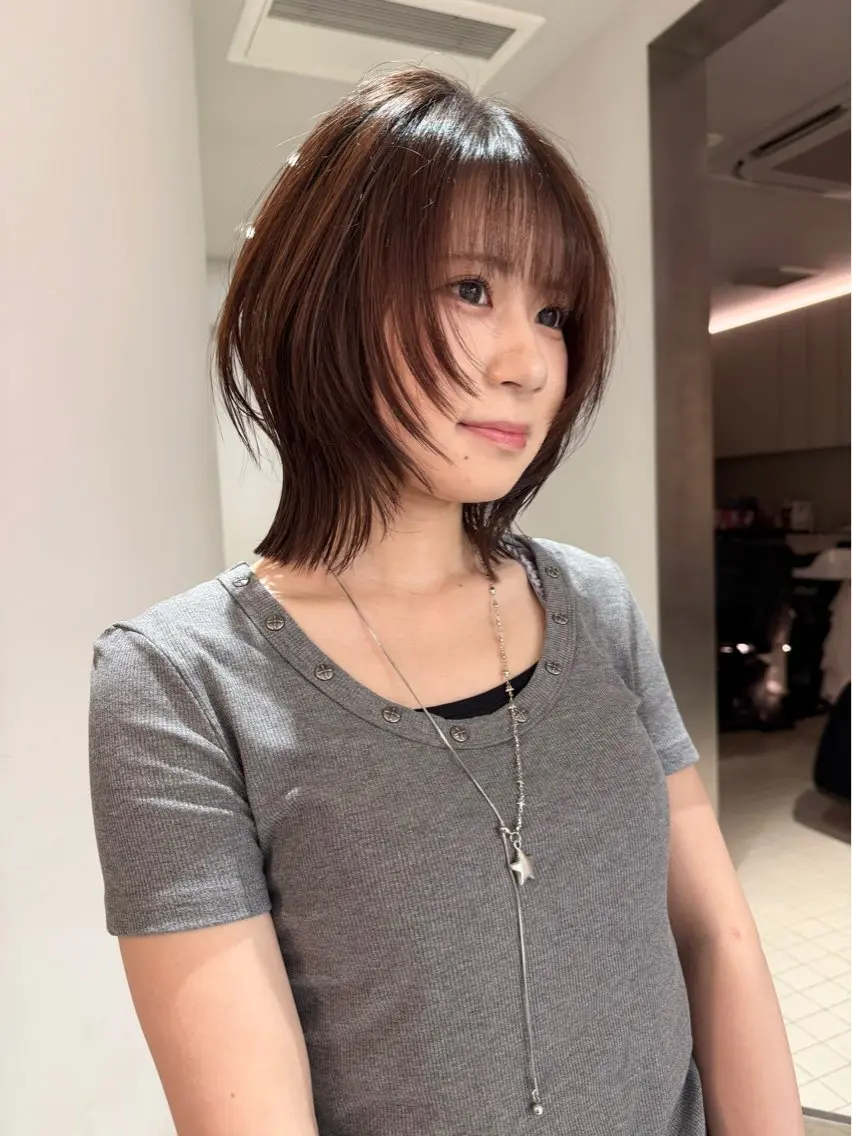 ミディアム 顔周りカット レイヤーカット カット BAROQUE ❤️FUKA❤️のヘアスタイル
