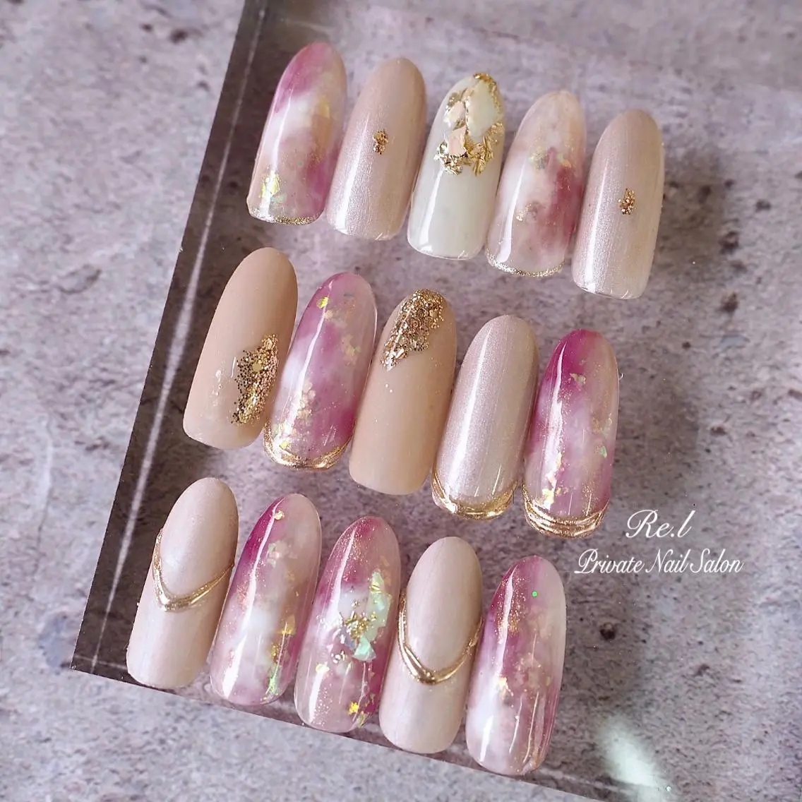 ネイル ニュアンスネイル モチの良さ◉ フィルインネイル♡のネイルデザイン
