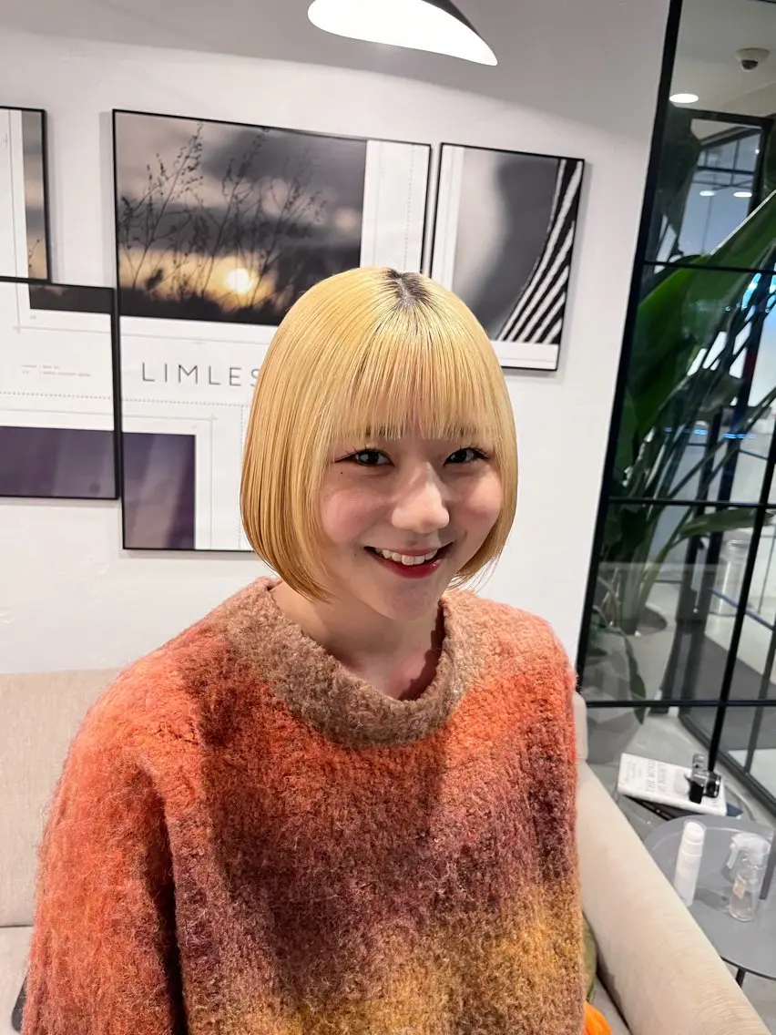 ショート ボブ ベージュカラー/ 新潟/万代/なお🎀のヘアスタイル