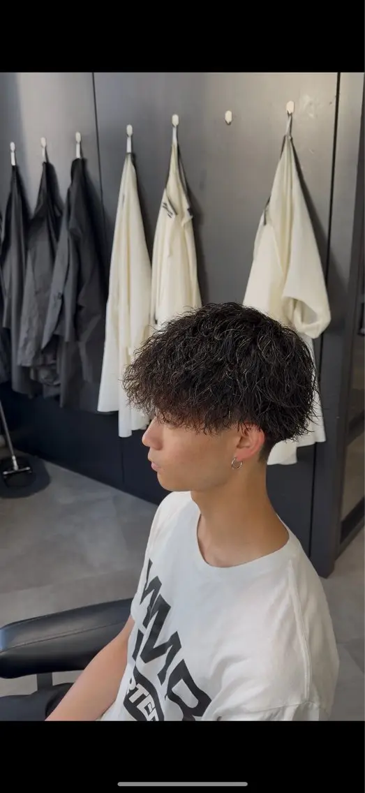 ショート カット パーマ 高橋 昂大のヘアスタイル