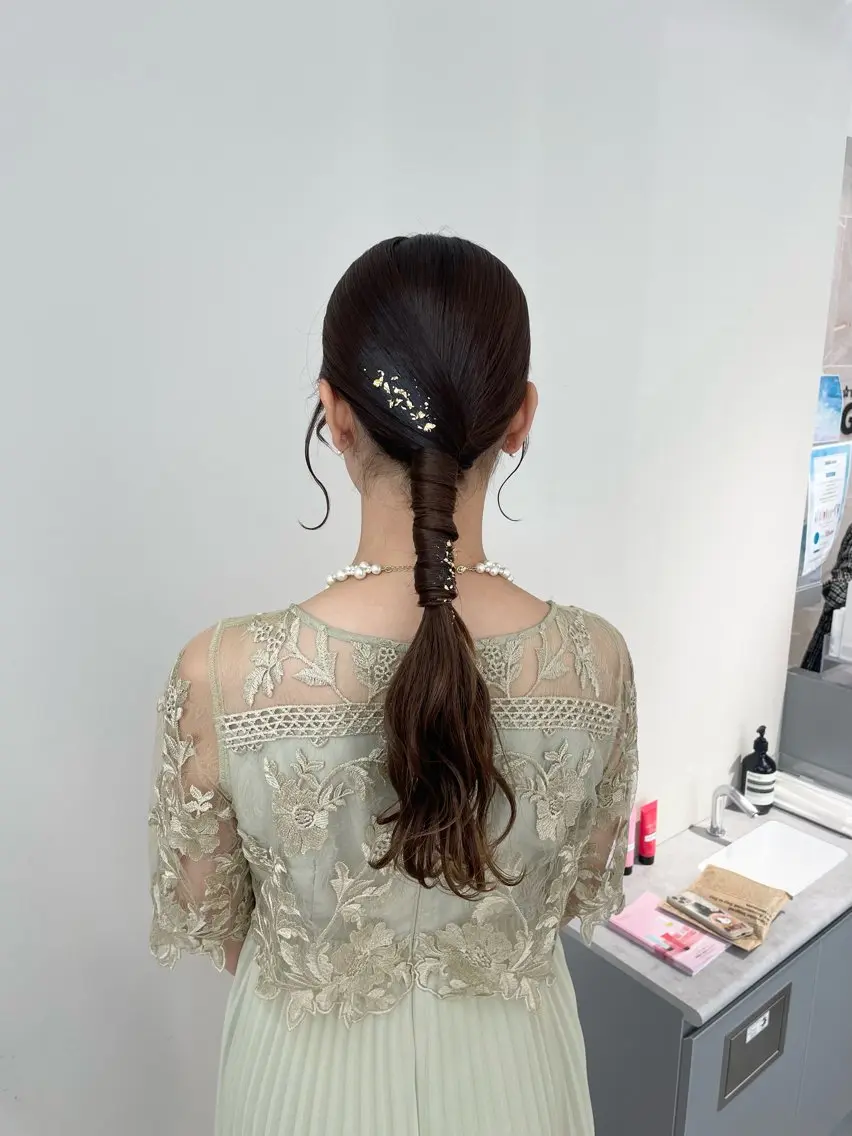 ロング ヘアアレンジ ヘアセット ダブルカラー/ レイヤー🍒齋藤 澪のヘアスタイル