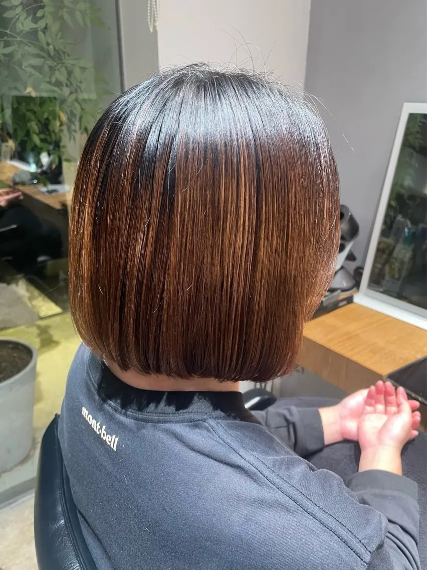 ショート ボブ 田口 純怜のヘアスタイル