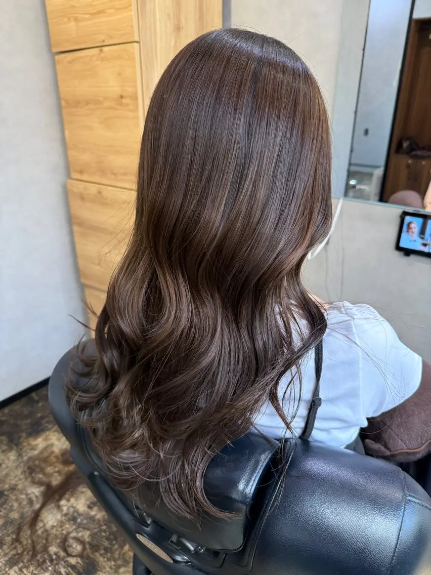 ロング カラー ヘアカラー 透明感カラー/パーマ 🌀アオノのヘアスタイル
