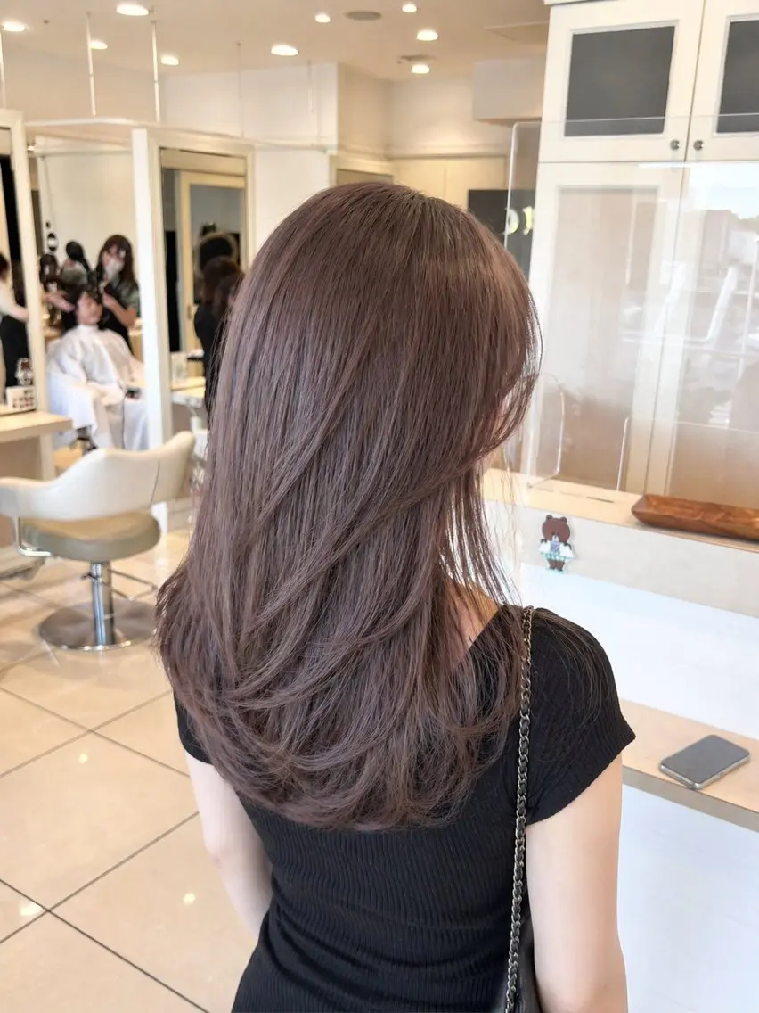 ロング カラー カット ヘアカラー トリートメント 金子 直樹のヘアスタイル