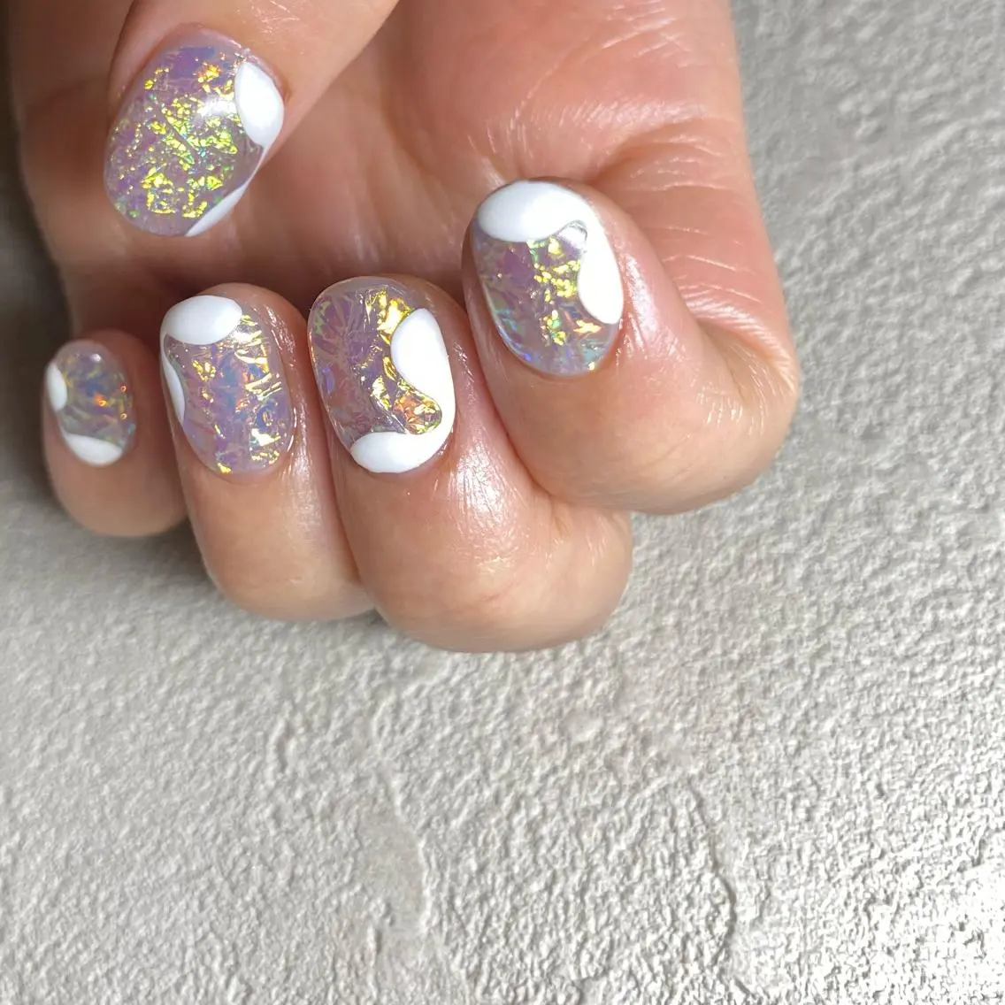 ネイル アートネイル ニュアンスネイル 冬ネイル ハンドネイル 山田 貴子のネイルデザイン
