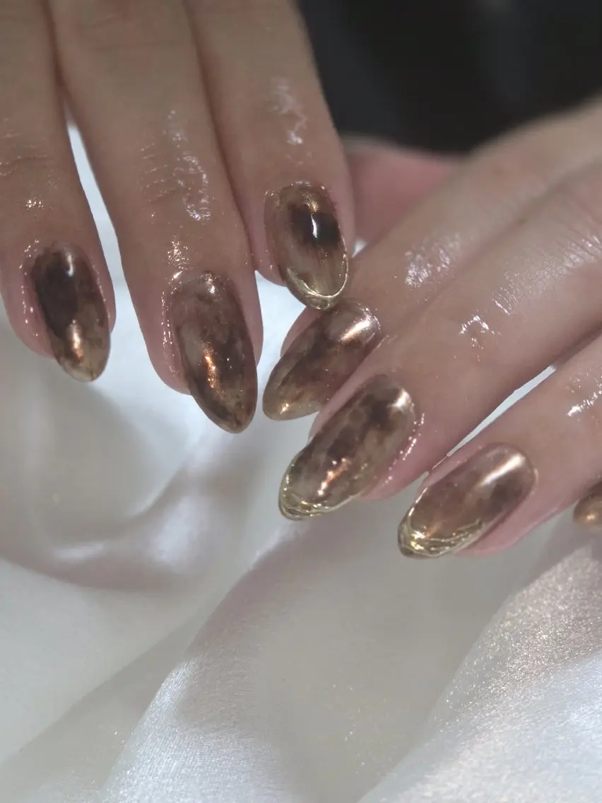 ネイル ミラーネイル ハンドネイル Lady Nail Kiyokaのネイルデザイン