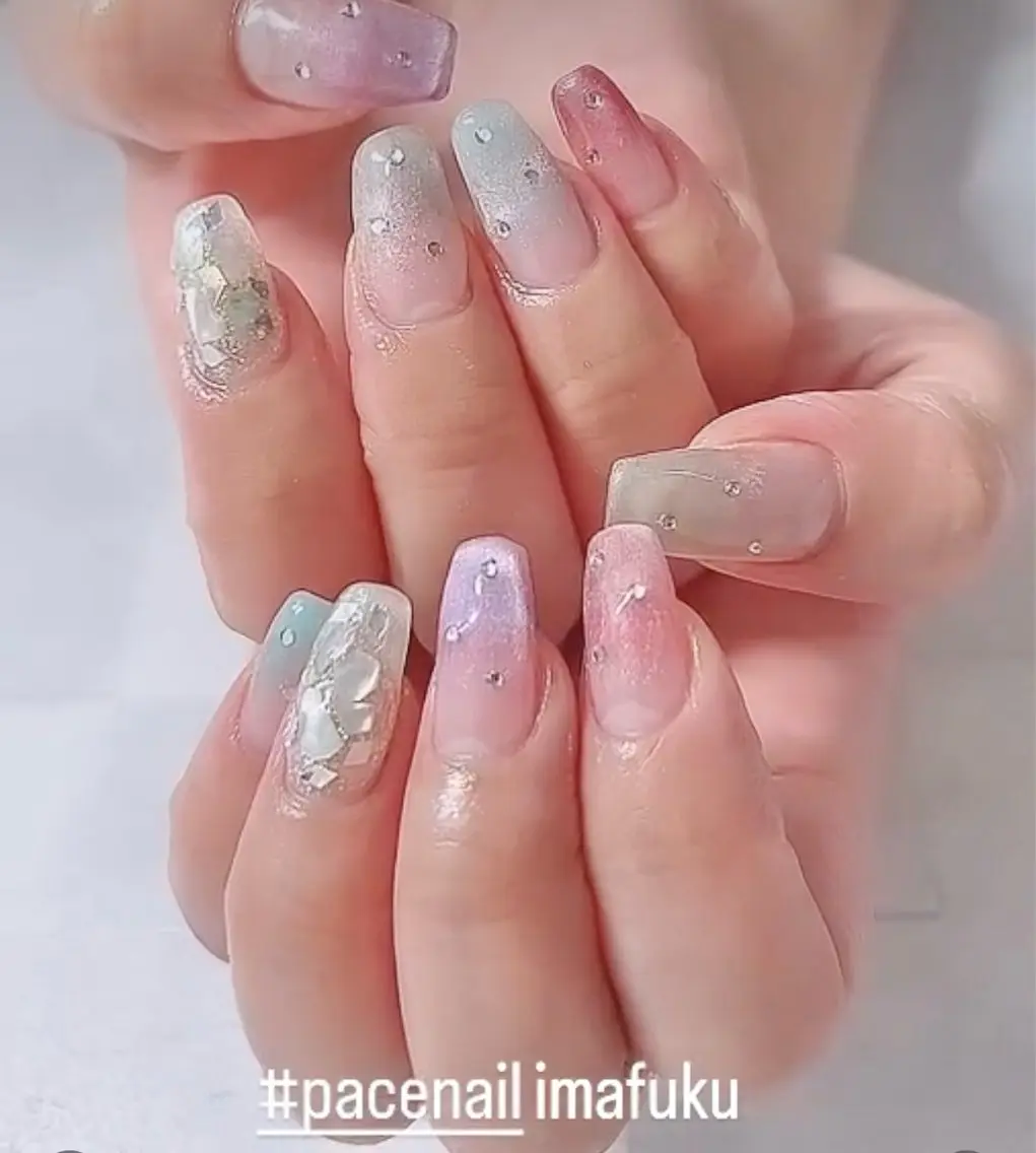 ネイル ジェルネイル パラジェル ハンドネイル PACENAIL 今福のネイルデザイン