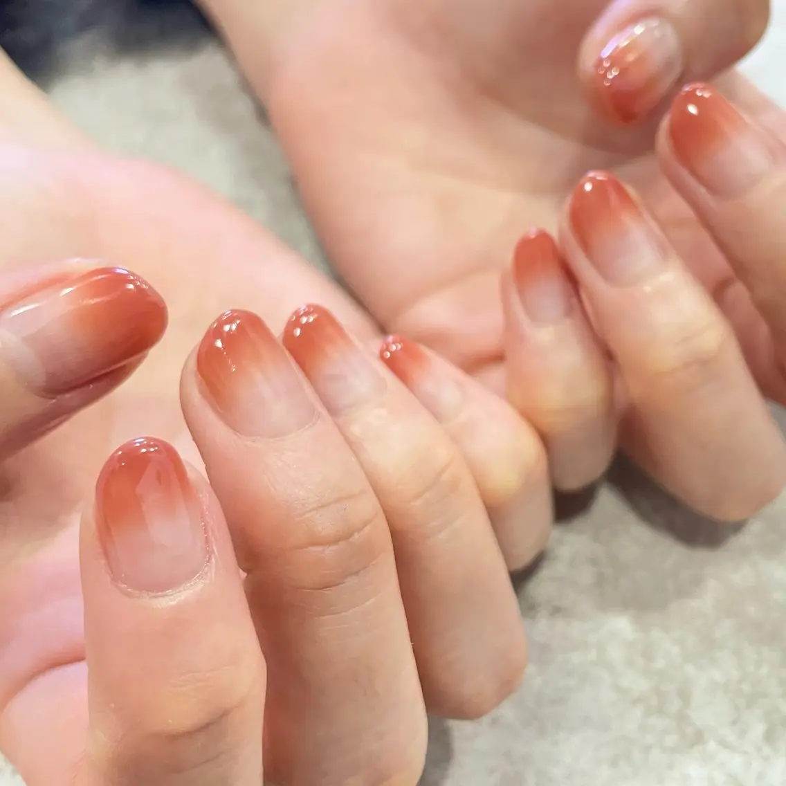 ネイル グラデーション ワンカラーネイル ハンドネイル nailsalon amity🌿池田のネイルデザイン
