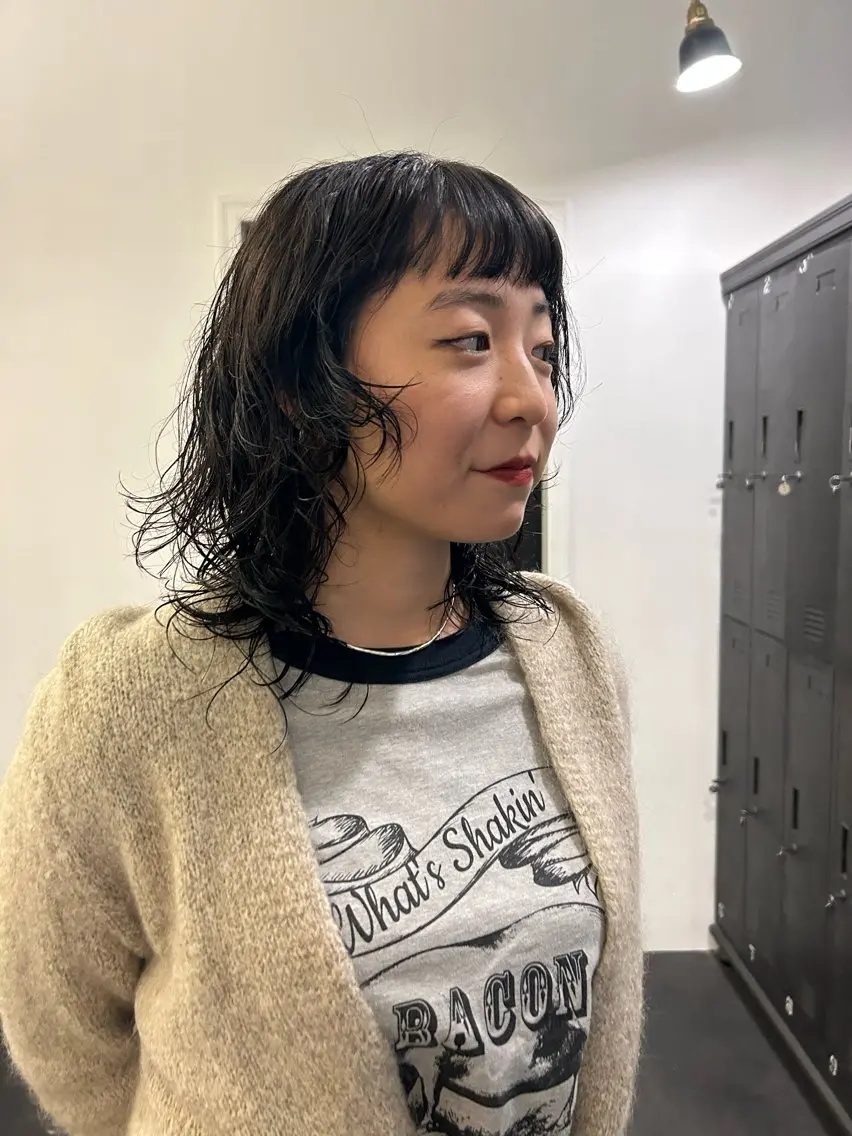 平日限定🫧アナログパーマ🦱朝のお手入れ楽チン「憧れのカール&ウェーブヘアに」ゆるふわから強めまで選べます🤍の写真