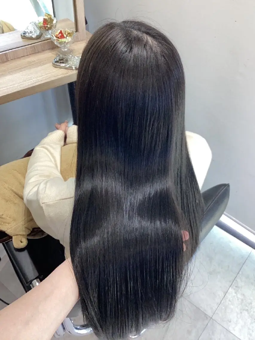 ロング カラー カット ヘアカラー トリートメント ヘアアレンジ/柔らか 艶カラー/AKARIのヘアスタイル
