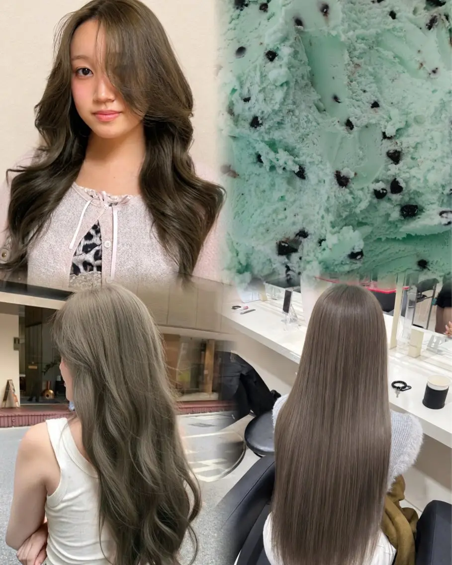 ロング カラー ヘアカラー 🤍韓国大人っぽ ベージュMAI🤍のヘアスタイル