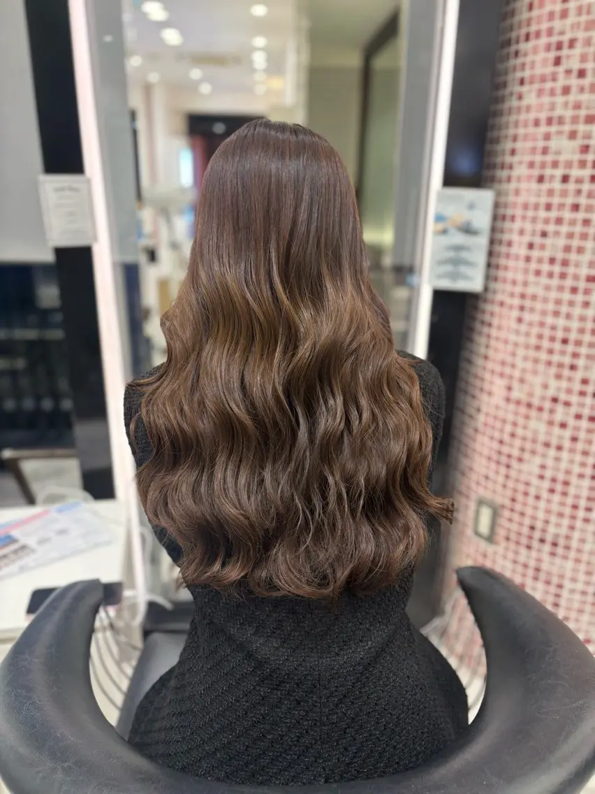 ロング カット パーマ 🌸銀座No.1パー マ🌸いでいあやのヘアスタイル