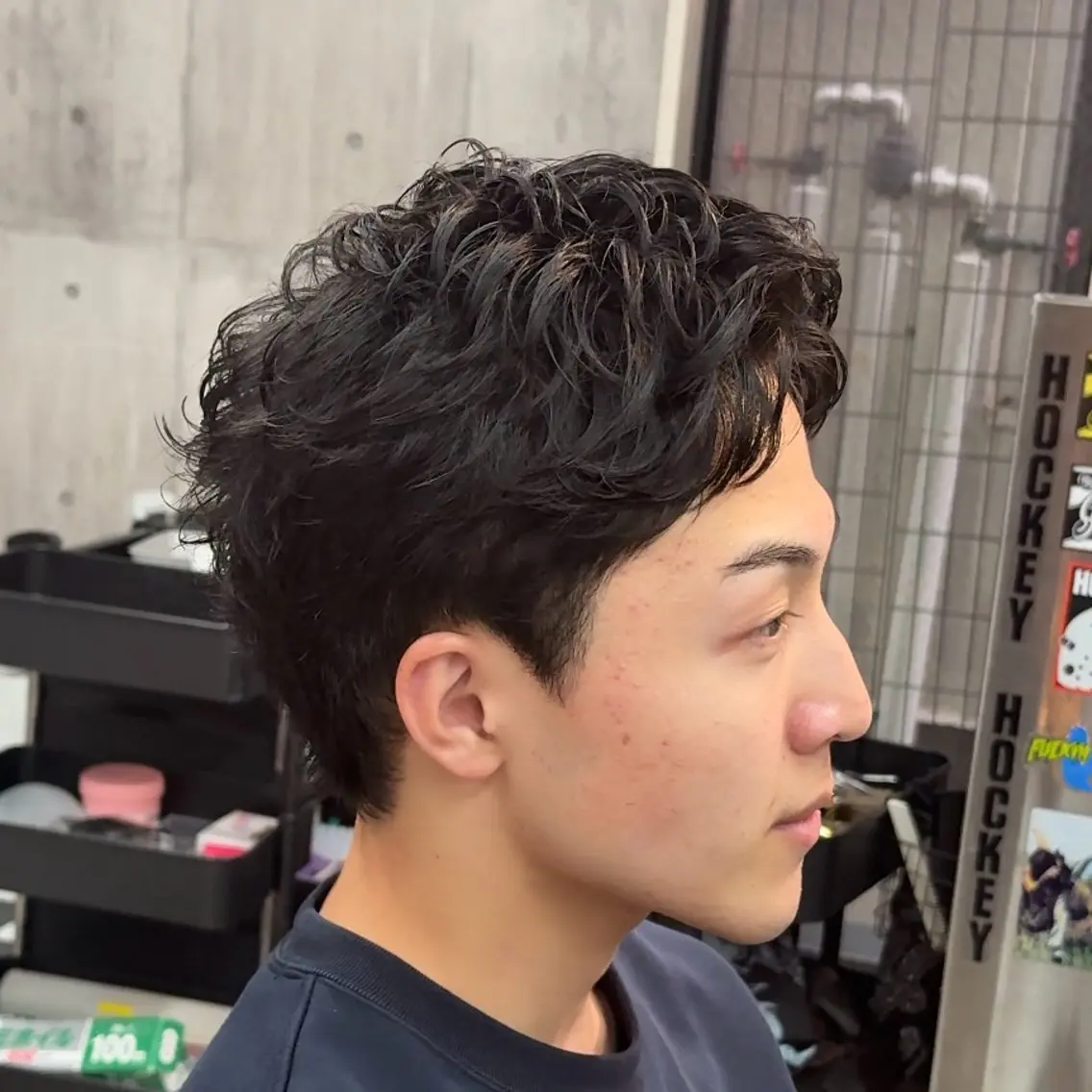 ショート パーマ ヘアアレンジ メンズ MENIN メンズ サロン　望月　涼太のヘアスタイル