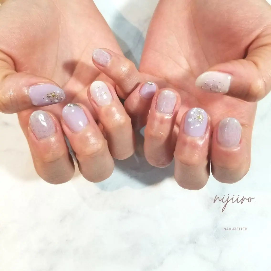 ネイル ハンドネイル nijiiro🌈 サトウのネイルデザイン