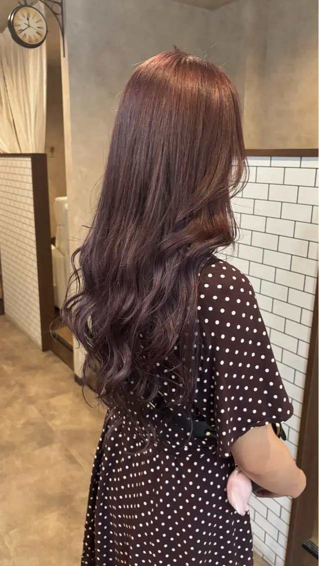 ロング ヘアカラー トリートメント silk🐶 ayaneのヘアスタイル