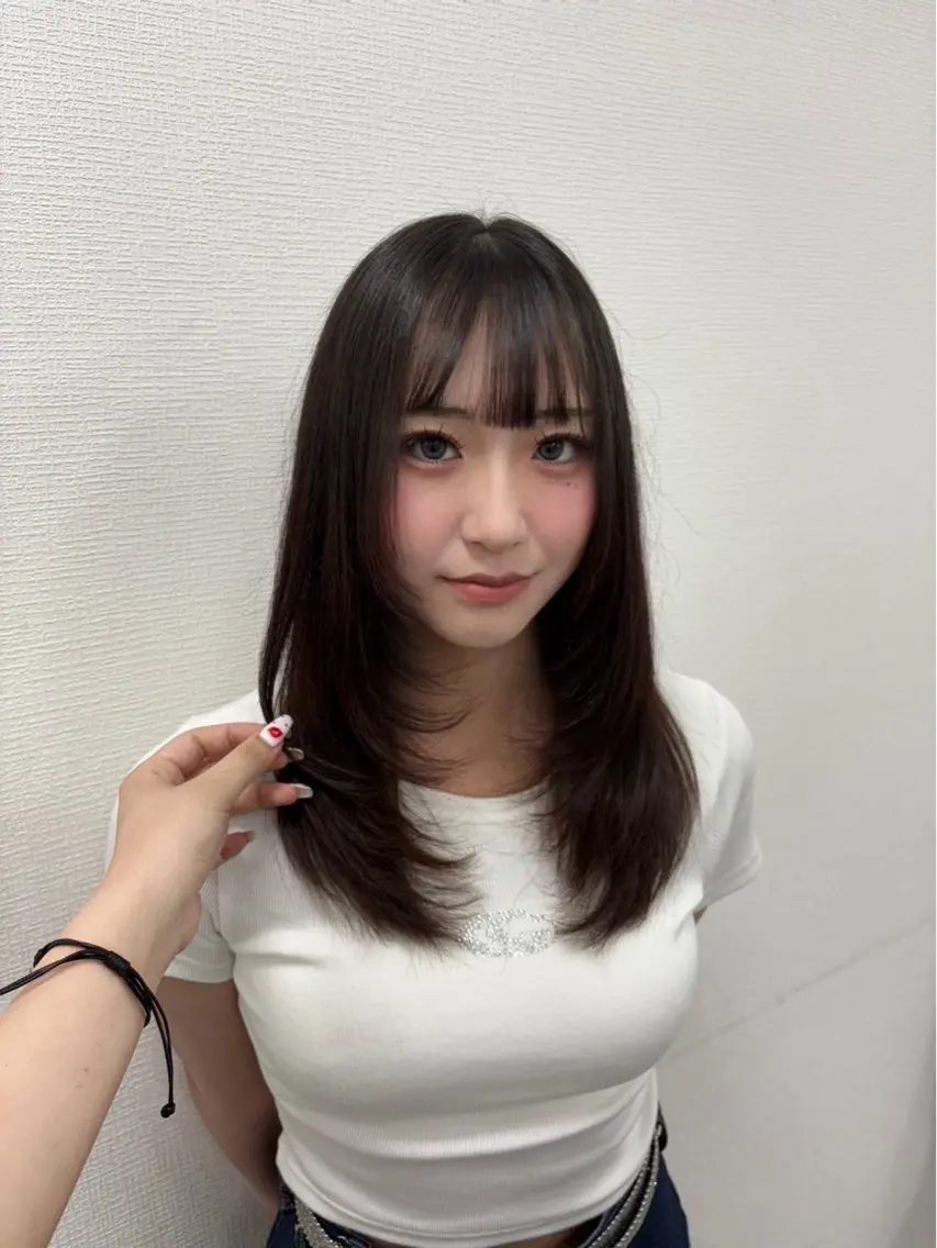 ミディアム カラー カット トリートメント ヘアセット 透明感ベージュ🤎 manami👒🌿のヘアスタイル