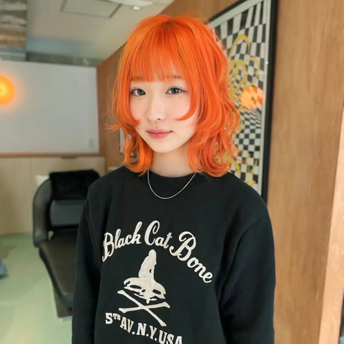 ミディアム カラー ヘアカラー トリートメント Saaya/レイヤー /ブリーチ/ブロンドのヘアスタイル