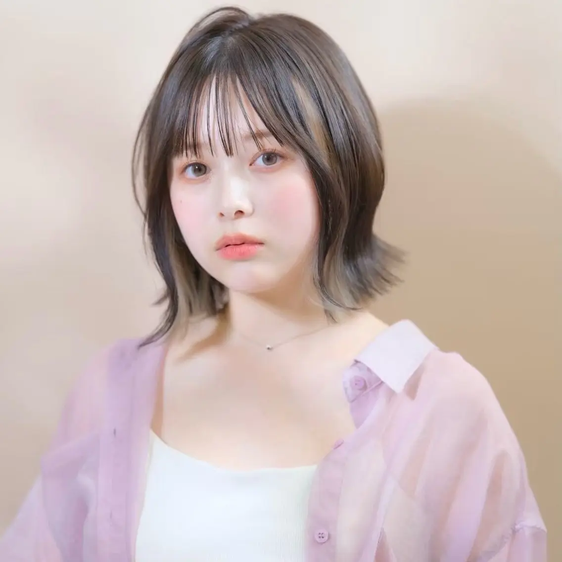 ミディアム カラー ヘアアレンジ 和田ねいろ/ モデル募集中のヘアスタイル